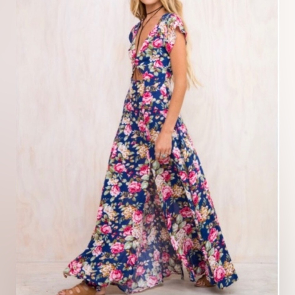 Mink Pink Born to Be Wild Maxi Dress Size Small